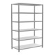 Schulte Grundregal Bureau-opzetrek MULTplus150 2000 x 1300 x 600 mm 6 legborden verzinkt met middensluiting