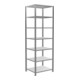 Schulte Grundregal Bureau-opzetrek MULTplus150 2300 x 750 x 600 mm 7 legplanken verzinkt met middenvergrendeling