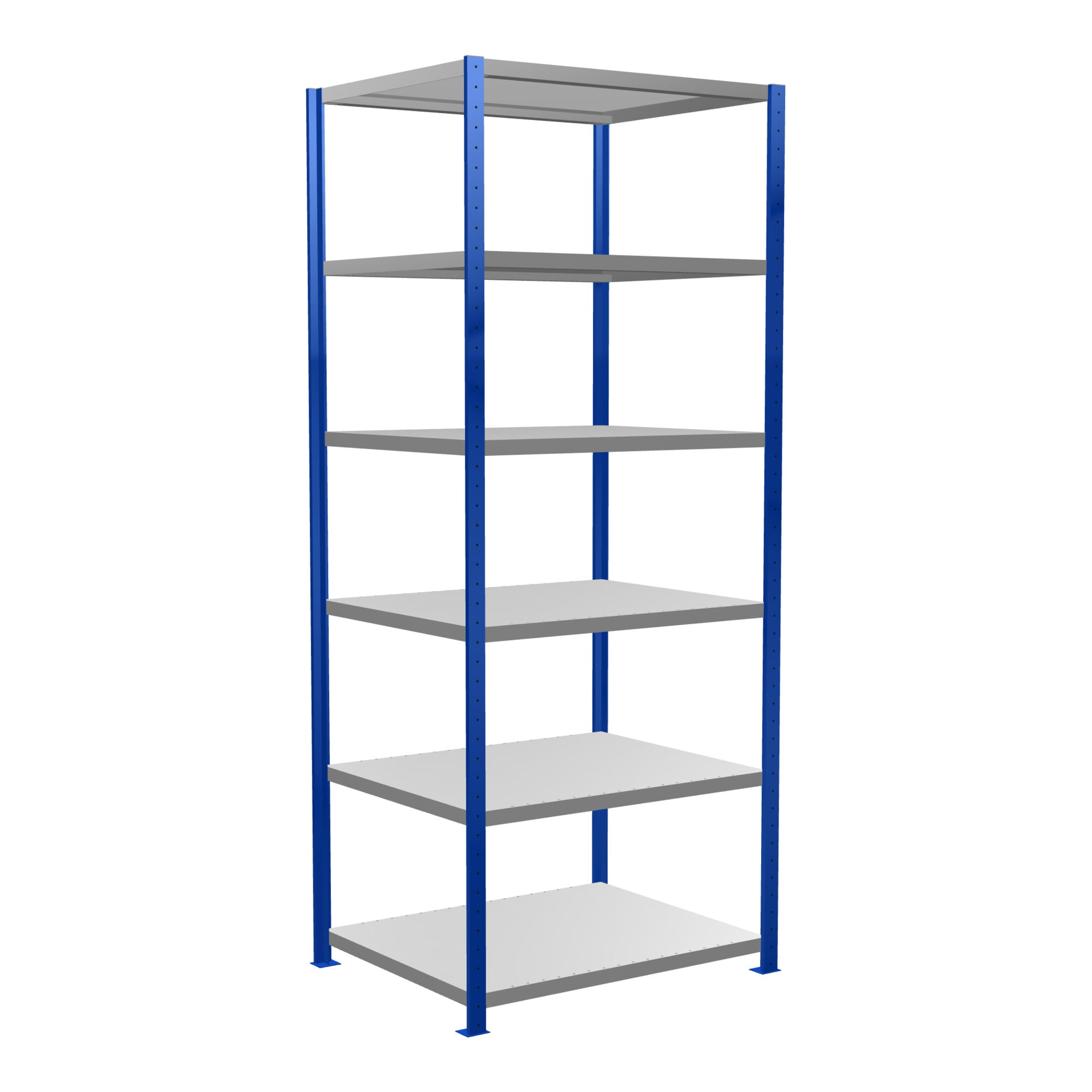 Schulte Grundregal Steckregal MULTIplus250 2500 x 1000 x 800 mm 6 Fachböden Kreuzstrebe RAL 5010 enzianblau/verzinkt ; Schulte Lagertechnik