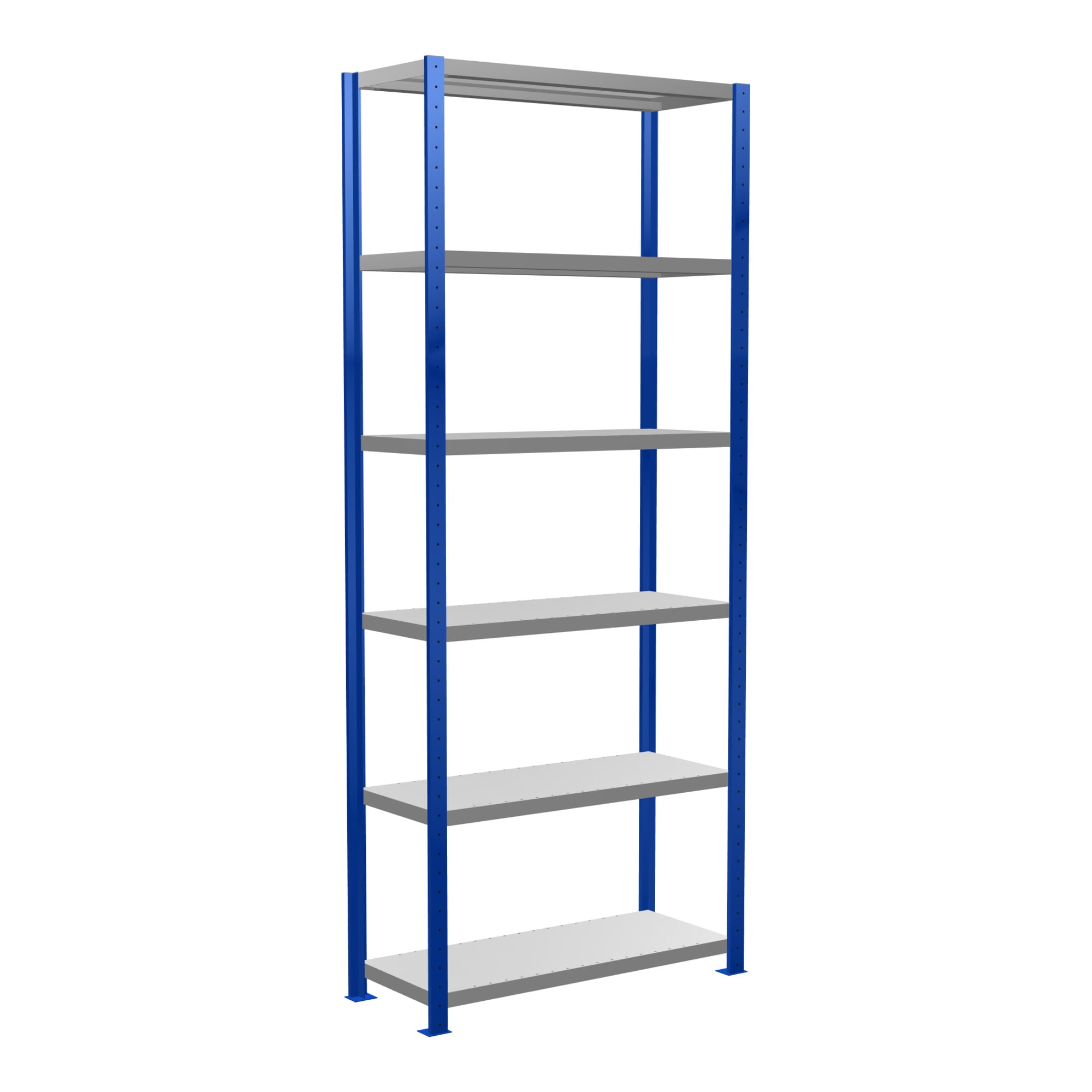 Schulte Grundregal Steckregal MULTIplus330 2500 x 1000 x 400 mm 6 Fachböden Kreuzstrebe RAL 5010 enzianblau/verzinkt ; Schulte Lagertechnik
