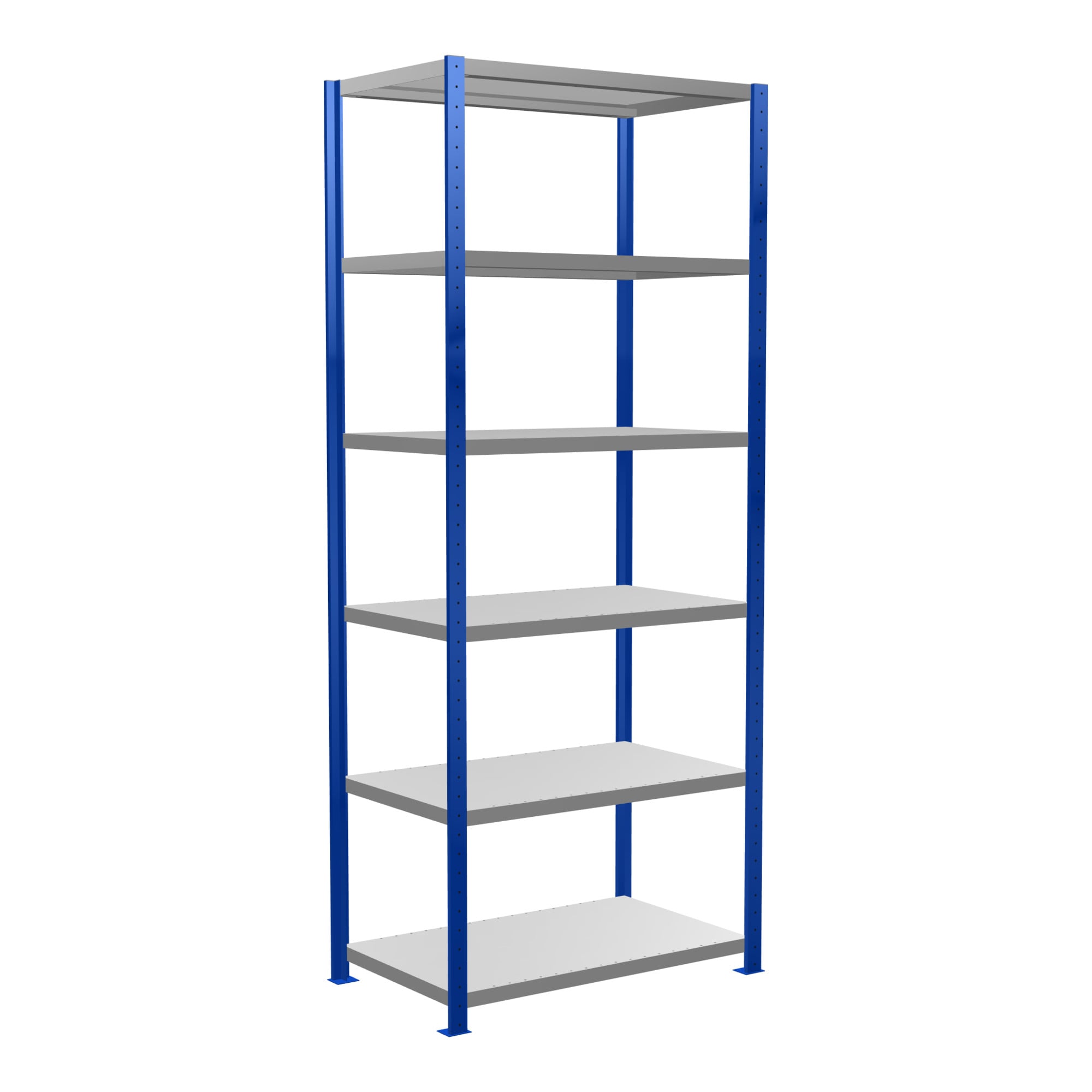 Schulte Grundregal Steckregal MULTIplus330 2500 x 1000 x 600 mm 6 Fachböden Kreuzstrebe RAL 5010 enzianblau/verzinkt ; Schulte Lagertechnik