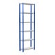 Schulte Grundregal Stekkerrek MULTIplus150 2500 x 750 x 300 mm 6 legborden kruisverbinding RAL 5010 gentiaanblauw/verzinkt/verzinkt