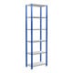 Schulte Grundregal Stekkerrek MULTIplus150 2500 x 750 x 400 mm 6 legborden kruisverbinding RAL 5010 gentiaanblauw/gevinkt/gevinkt