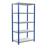 Schulte Grundregal Stekkerrek MULTIplus250 2000 x 1000 x 600 mm 5 legborden kruisstrebe RAL 5010 gentiaanblauw/verzinkt-1