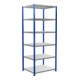 Schulte Grundregal Stekkerrek MULTIplus250 2500 x 1000 x 800 mm 6 legborden kruisverbinding RAL 5010 gentiaanblauw/gevinkt