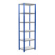 Schulte Grundregal Stekkerrek MULTIplus250 2500 x 750 x 500 mm 6 legborden kruissteun RAL 5010 gentiaanblauw/gevinkt/gevinkt