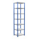 Schulte Grundregal Stekkerrek MULTIplus250 3000 x 750 x 600 mm 7 legborden kruisligger RAL 5010 gentiaanblauw/gezinkt/gezinkt