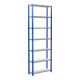 Schulte Grundregal Stekkerrek MULTIplus330 3000 x 1000 x 300 mm 7 legborden kruisverbinding RAL 5010 gentiaanblauw/gevinkt