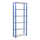 Schulte Grundregal Stekkerrek MULTIplus85 2500 x 1000 x 300 mm 6 legborden kruisversteviging RAL 5010 gentiaanblauw