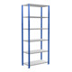 Schulte Grundregal Stekkerrek MULTIplus85 2500 x 1000 x 500 mm 6 legborden kruislat RAL 5010 gentiaanblauw