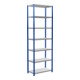 Schulte Grundrek MULTIplus250 3000 x 1000 x 500 mm 7 legborden kruisverbinding RAL 5010 gentiaanblauw/verguld