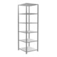 Schulte Grundrek "Steckrek MULTIplus150", 2500 x 750 x 800 mm, 6 legborden, verzinkte kruisregel