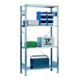 Schulte Steckregal Grund verz. 2000x1000x400mm 2Rahmen/4Böden Feldlast 1300kg-1