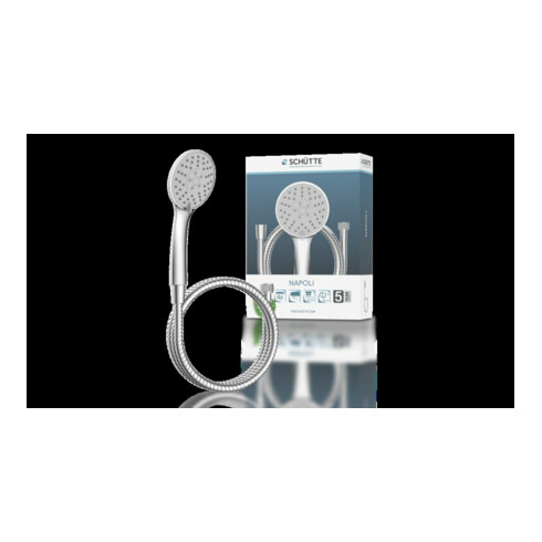 SCHÜTTE NAPOLI Ensemble de douchette à main chrome