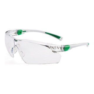 Schutzbrille 506 UP EN 166,EN 170 Bügel weiß grün,Scheiben klar PC UNIVET