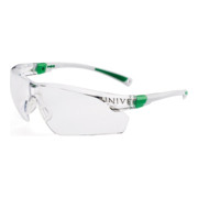 Schutzbrille 506 UP EN 166,EN 170 Bügel weiß grün,Scheiben klar PC UNIVET