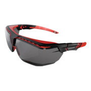 Schutzbrille Avatar OTG Kat.2 Bügel schwarz/rot,Scheibe grau PC HONEYWELL