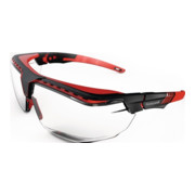 Schutzbrille Avatar OTG Kat.2 Bügel schwarz/rot,Scheibe klar PC HONEYWELL