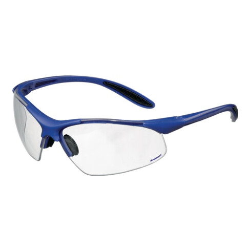 Schutzbrille blau/klar PC-Gläser UVA/UVB ultra light EN166