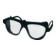 Schutzbrille klar Verbundglas splitterfrei schw. Glasgröße 62x52mm EN166-1