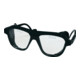 Schutzbrille klar Verbundglas splitterfrei schw. Glasgröße 62x52mm EN166-1