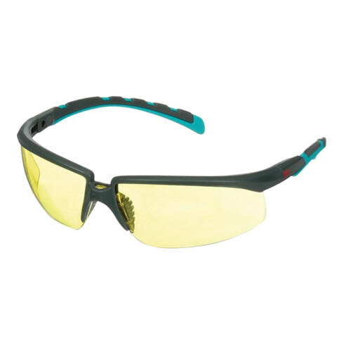 Schutzbrille S2003SGAF-BGR-EU EN 166 EN170 Bügel grau/türkis,Scheibe gelb