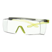 Schutzbrille SecureFit 3700 EN 166-1FT Bügel grau/lindgrün,Scheibe klar PC 3M