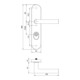 Schutzgarnitur Logo 8745/7203 Alu.F1 72mm 35-45mm EDI-5