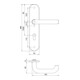 Schutzgarnitur Logo 8753/0772 Alu.F1 72mm 35-45mm EDI-4