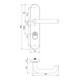 Schutzgarnitur Logo 8755/9203 Alu.F1 92mm 65-75mm EDI-4