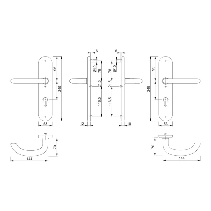 Schutzgarnitur Mar.E1138Z/3331/3310 VA F69 72mm 41-46mm