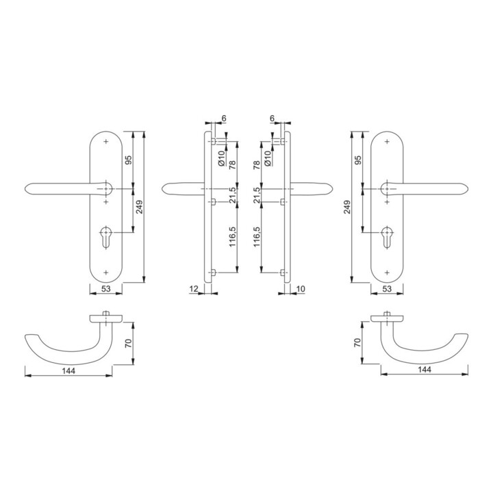 Schutzgarnitur Mar.E1138Z/3331/3310 VA F69 72mm 41-46mm