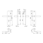 Schutzgarnitur Pisa M151/361A/360 MS F77-R 72mm 37-42mm-2