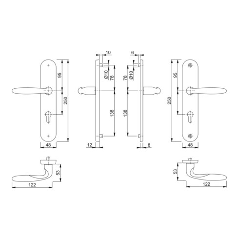 Schutzgarnitur Pisa M151/361A/360 MS F77-R 72mm 37-42mm