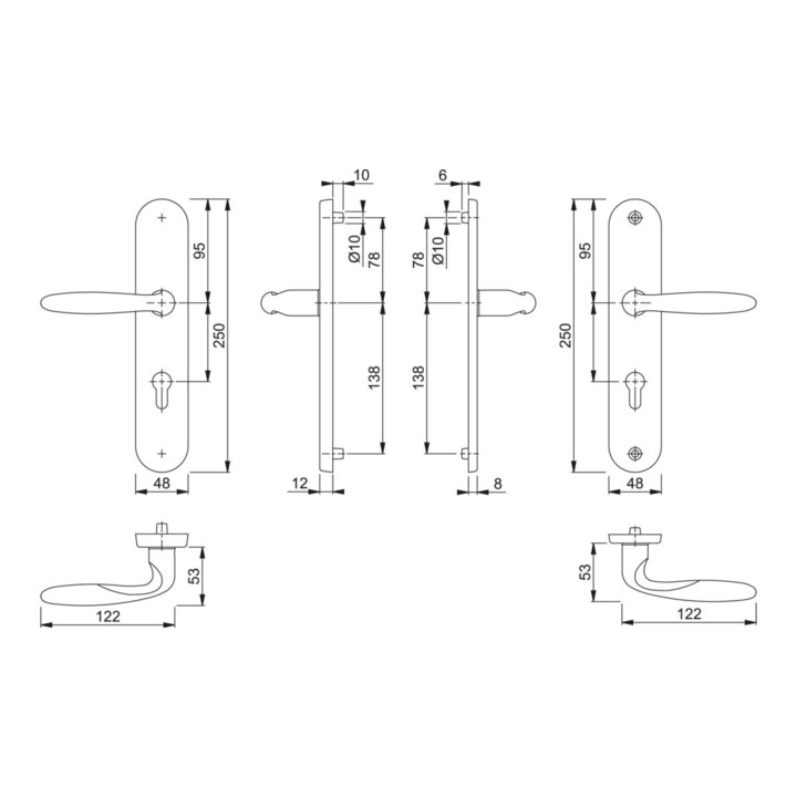 Schutzgarnitur Pisa M151/361A/360 MS F77-R 72mm 37-42mm
