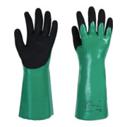Schutzhandschuh Maxtril® 767 Gr.11 grün/schwarz EN388/EN374-1/EN374-5 Kat.III-1
