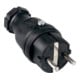 Schutzkon.st.10-/16 A 250 V schwarz IP44 VG-1