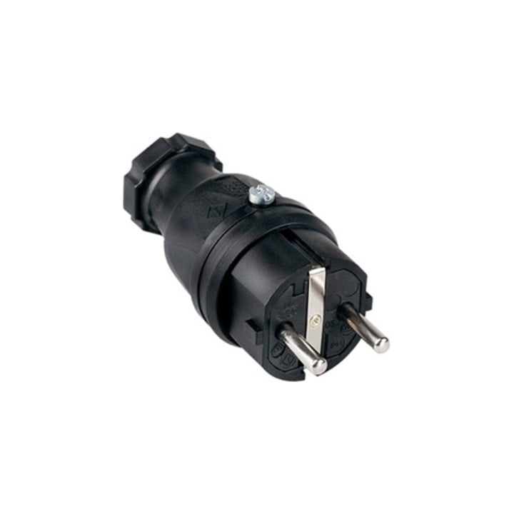 Schutzkon.st.10-/16 A 250 V schwarz IP44 VG