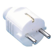 Schutzkon.st.10-/16 A 250 V weiß m.Tülle Ku.-1
