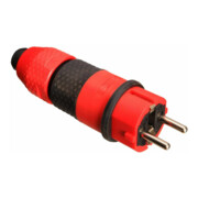 Schutzkontaktkunststoffstecker 16A, 250V bis 3x2,5mm m.doppeltem Erdnungssyst.