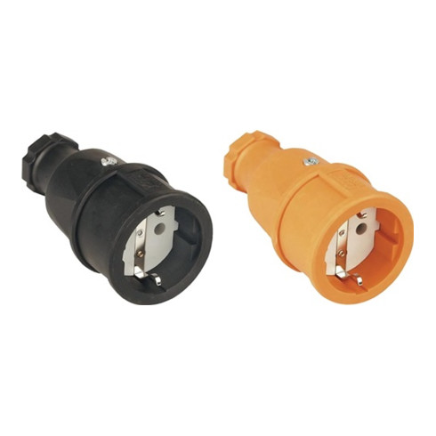 Schutzkontaktkupplung 10-/16 A 250 V orange IP20 Gum.