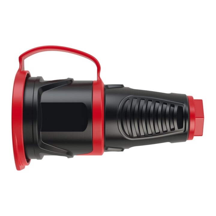 Schutzkontaktkupplung IP54 Vollgummi+Deckelband 16A / 250V AC / 3p (2P+E)
