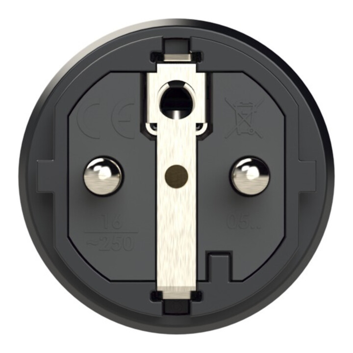 Schutzkontaktstecker IP54 Vollgummi+Erdungss. 16A / 250V AC / 3p (2P+E)