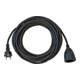 Schutzkontaktverlängerung 16 A 250 V 10m H05VV-F 3x1,5 mm² schwarz-1