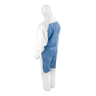 Schutzoverall CoverStar Plus® weiß/rot