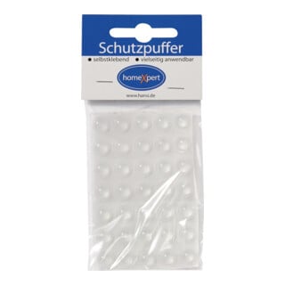 Schutzpuffer Clear 10mm Ku.transp.Linse selbstkl.