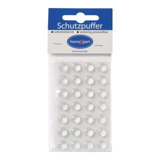 Schutzpuffer Clear 11,1mm Ku.transp.Linse selbstkl.