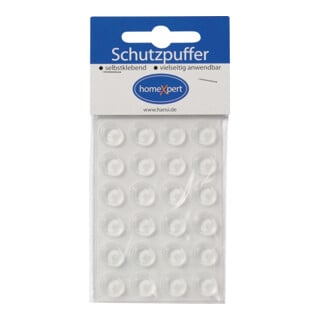 Schutzpuffer Clear 12,7mm Ku.transp.Koni selbstkl.