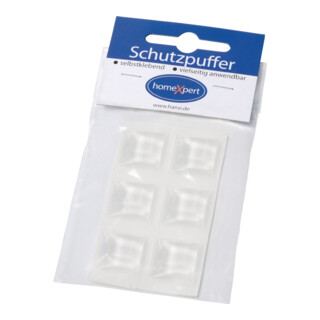 Schutzpuffer Clear 20,5mm Ku.transp.Quadrat selbstkl.