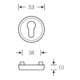 Schutzrosettenpaar 73 7392 VA 6204 rd.o.ZA S.10mm-3